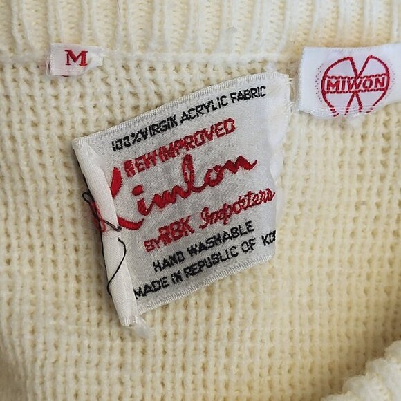Kimlon ~ SZ M ~ Vintage Embroidered Sweater ~ VERY GOOD Condition - Picture 11 of 11